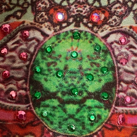 SHAHIDA PARIDES Floral embellished mini dress SILK  M - Picture 11 of 16